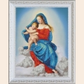 Набор для вышивания бисером КАРТИНЫ БИСЕРОМ "Дева Мария с младенцем" 
